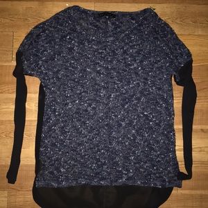 Long sleeve see-through shirt